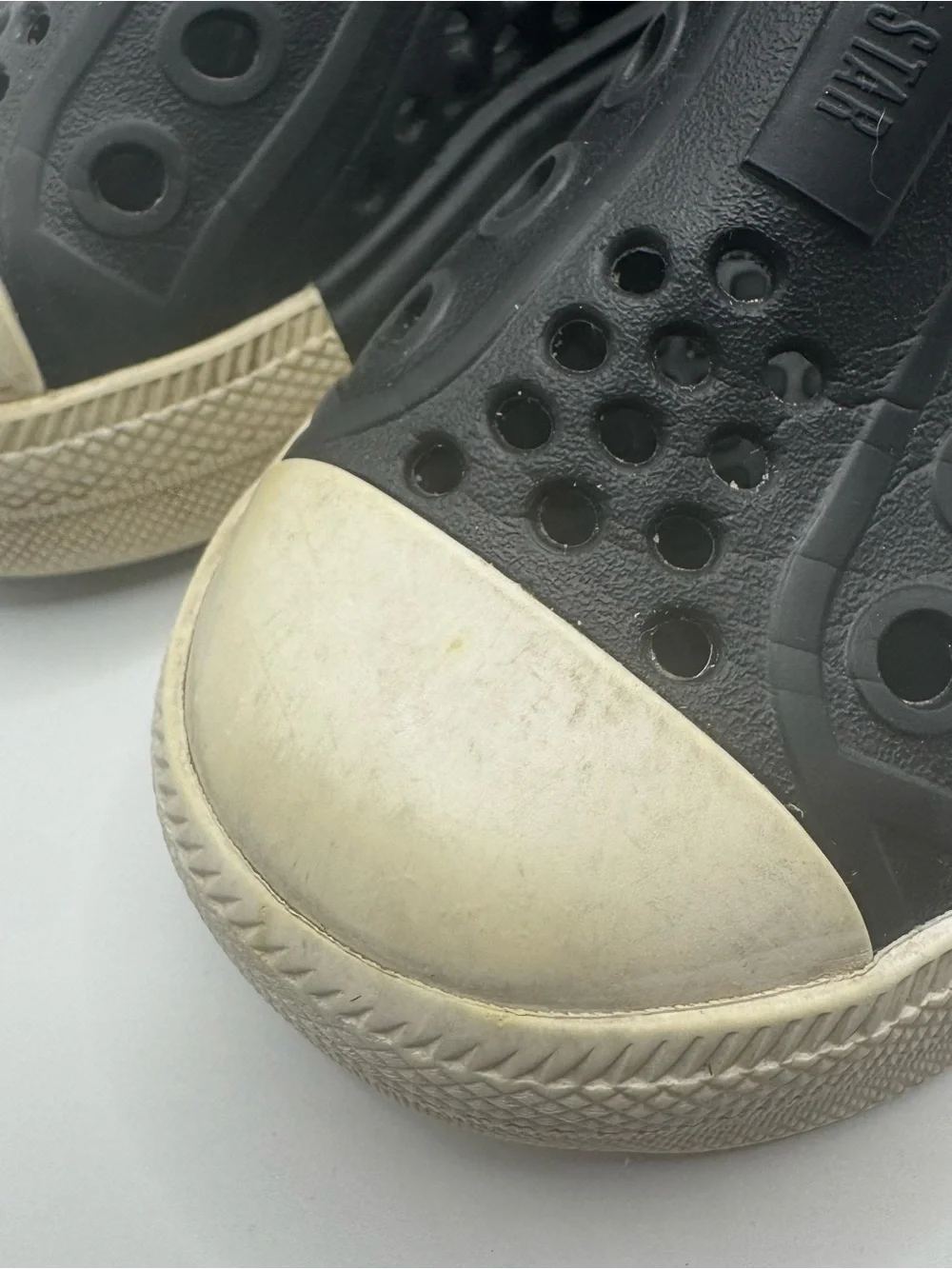 Converse Toddler 6 Black Rubber Slip On Shoes Neutral Playwear Kidcore Outdoor